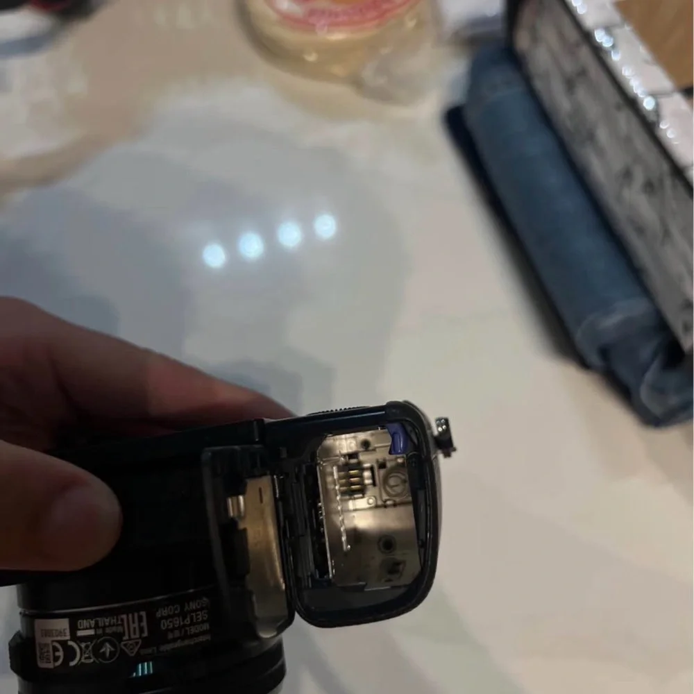 Sony a6000 used with lens and battery and cable charger,bag the price is firm